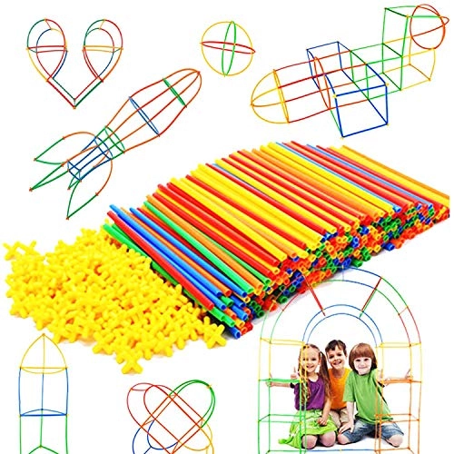 RAINBOW TOYFROG Straw Building Set - 300 pcs