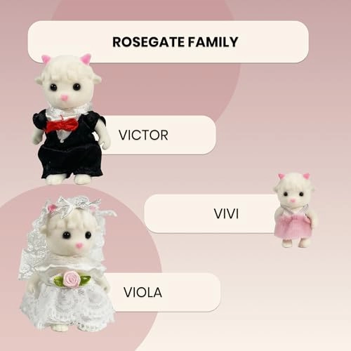 Rosegate Family - Mini 3 Figures White Ages 3+