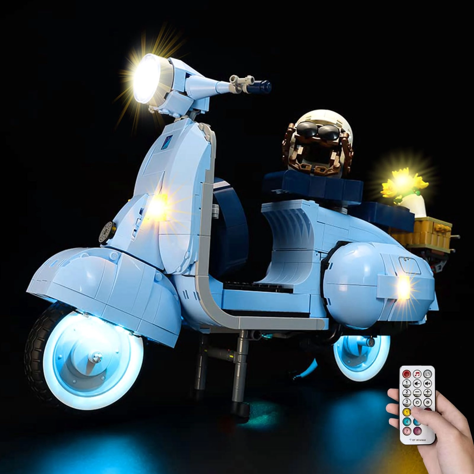 Kyglaring Vespa 125 10298 - LED Lighting Set for LEGO Vespa 125 10298 RC version