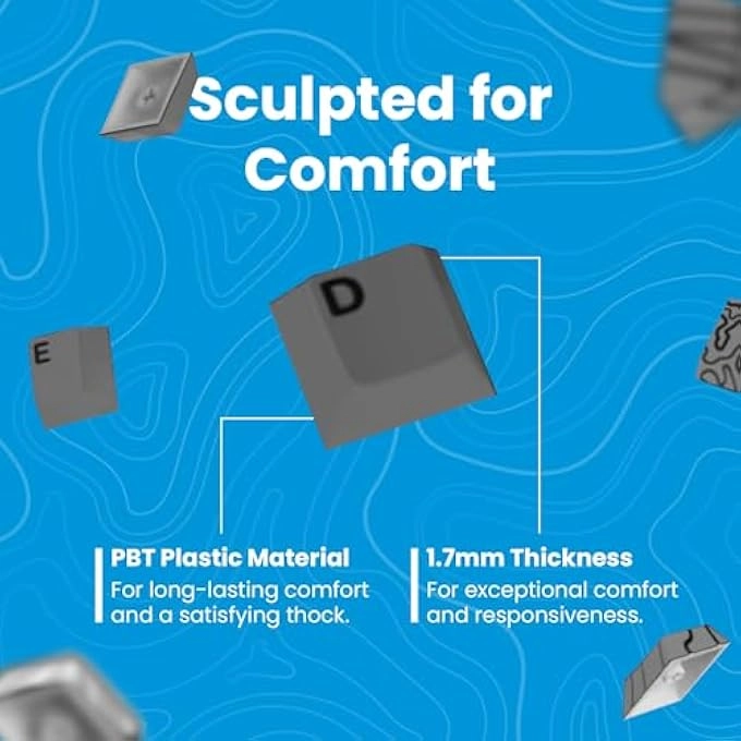 Topo Canyon - 164 Keycap Set PBT 1.7mm Cherry Profile