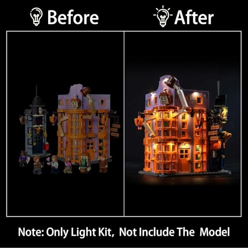 LED Light Kit for LEGO 76422 Weasleys' Wizard Wheezes - ABS