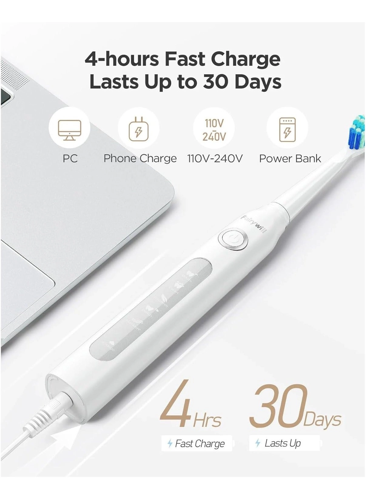 507 - Electric Toothbrush + 5020E - 300ML Oral Irrigator