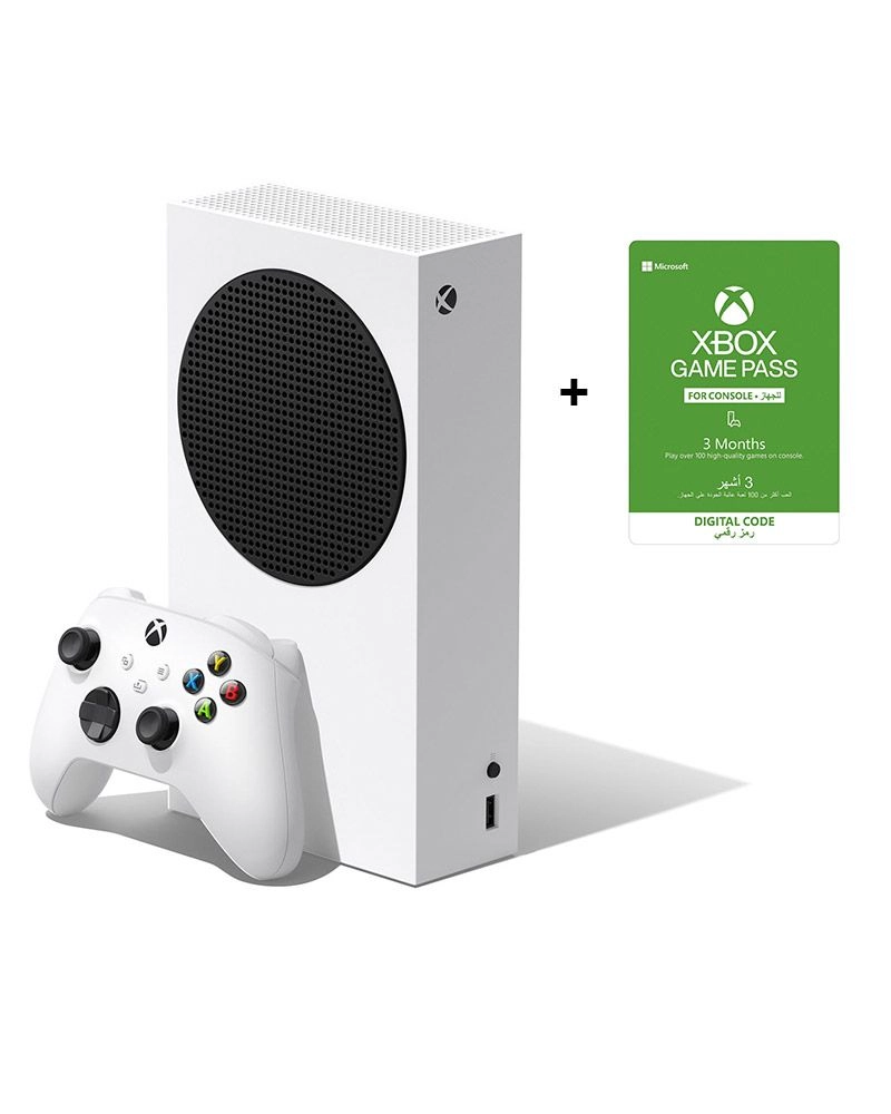 Microsoft Xbox Series S - 512GB + Game Pass - 3 Months + Wireless Controller - Black