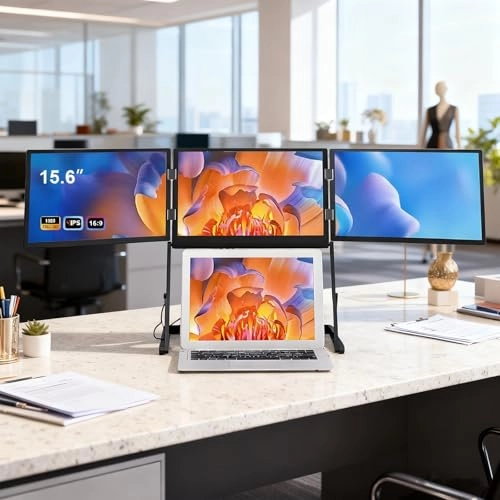 15.6" Portable Triple Monitor - 1080p FHD