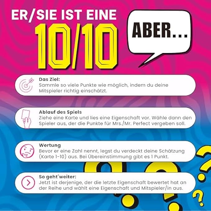 She/He is a 10 out of 10 - 110 pieces 16 years and up German