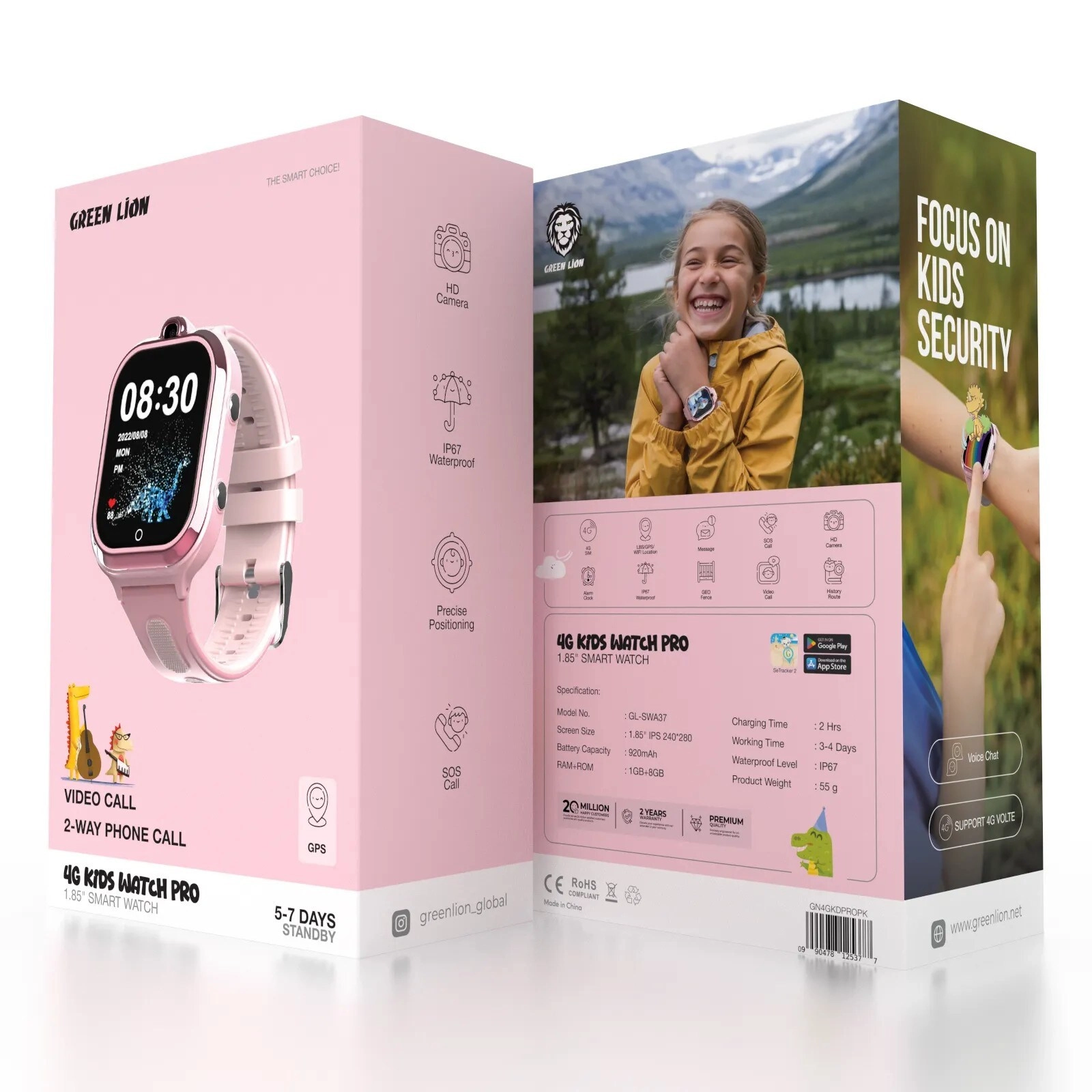 Kids Smart Watch - 1.85"