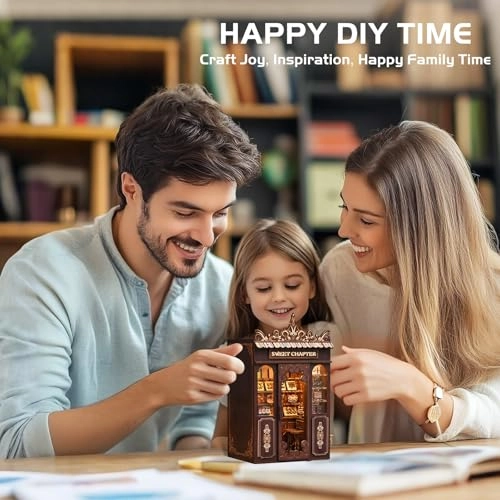 DIY Miniature Dollhouse Kit - 3D Wooden Dessert Bar