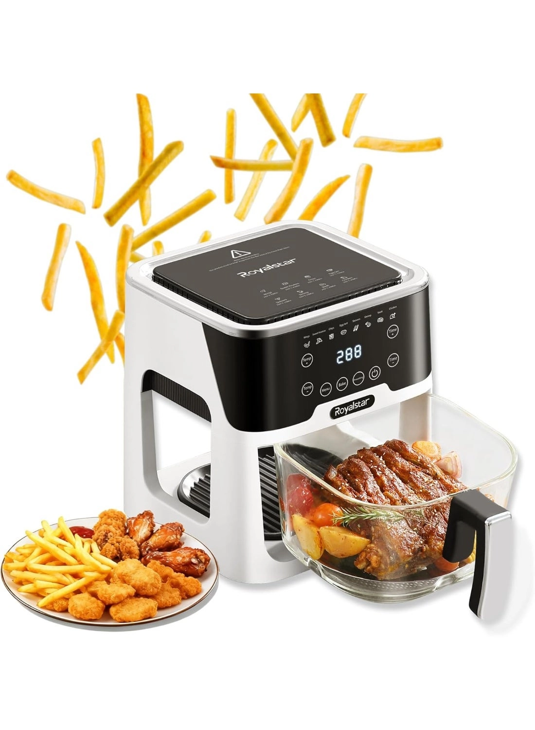 Royalstar Digital Glass Air Fryer Oven