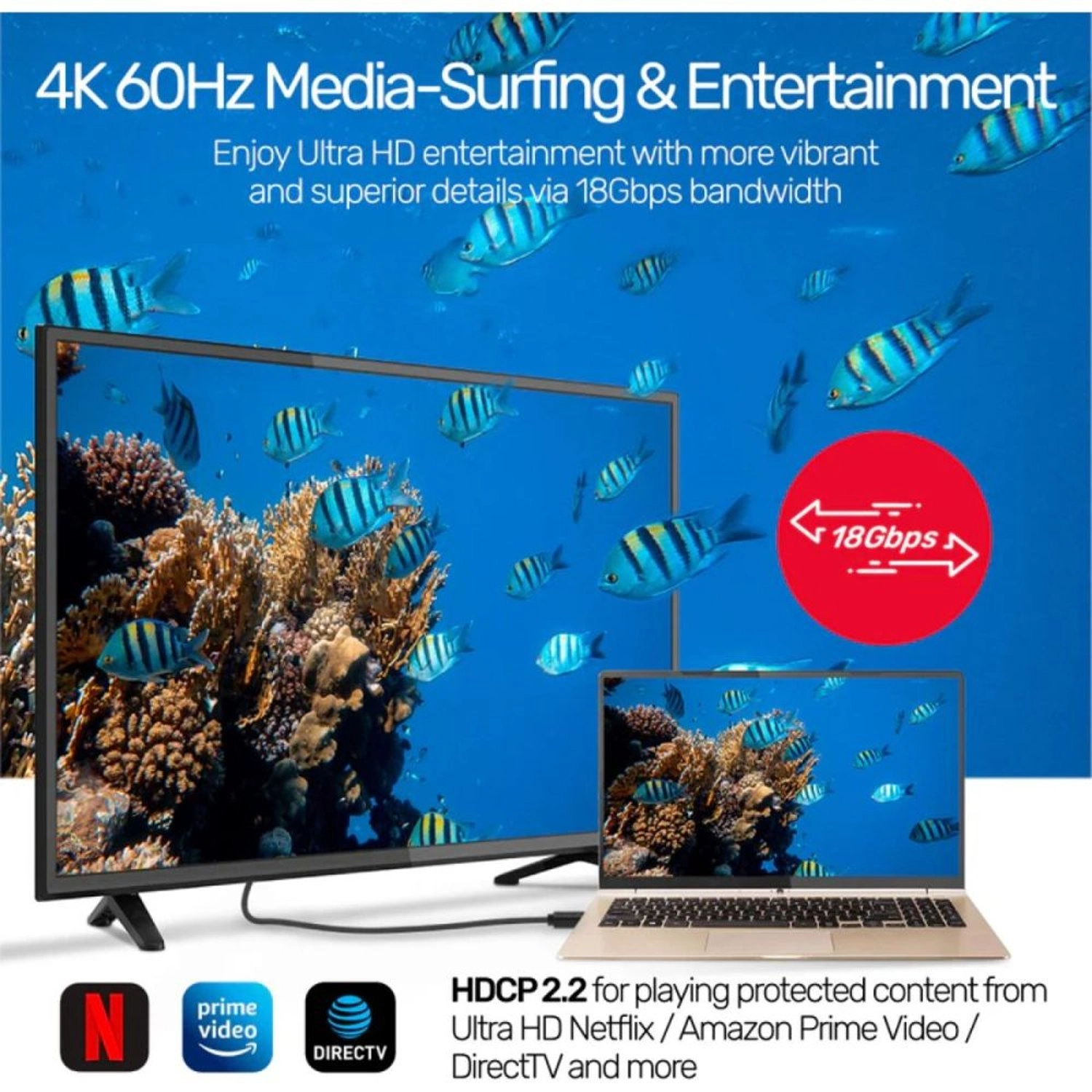 4K HDMI Cable 2m with Ethernet