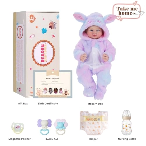 Reborn Baby Doll - 17 Inch Soft Fabric Body Baby Girl Ages 3+