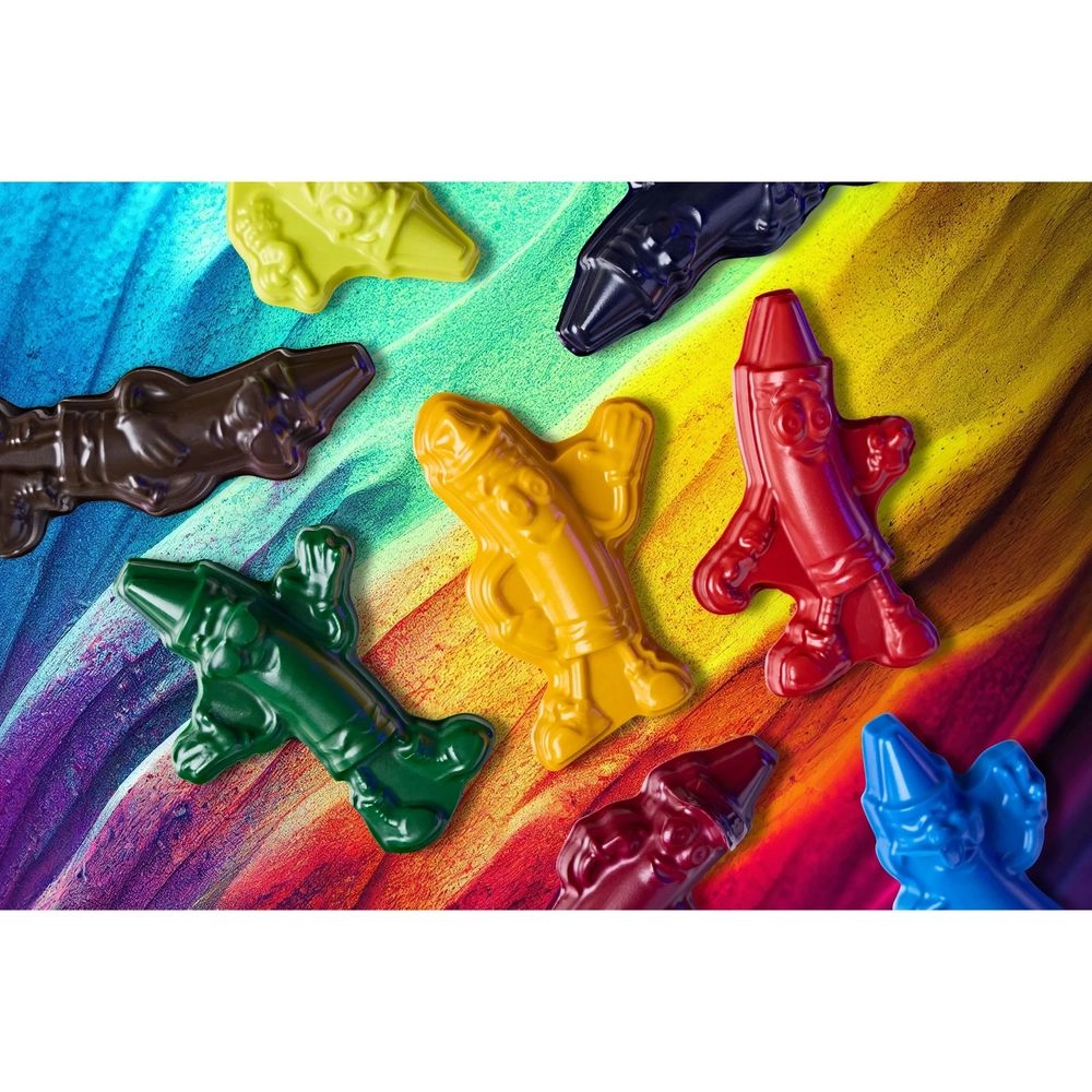 Character Shaped Limited Edition Crayons - 8 Pcs