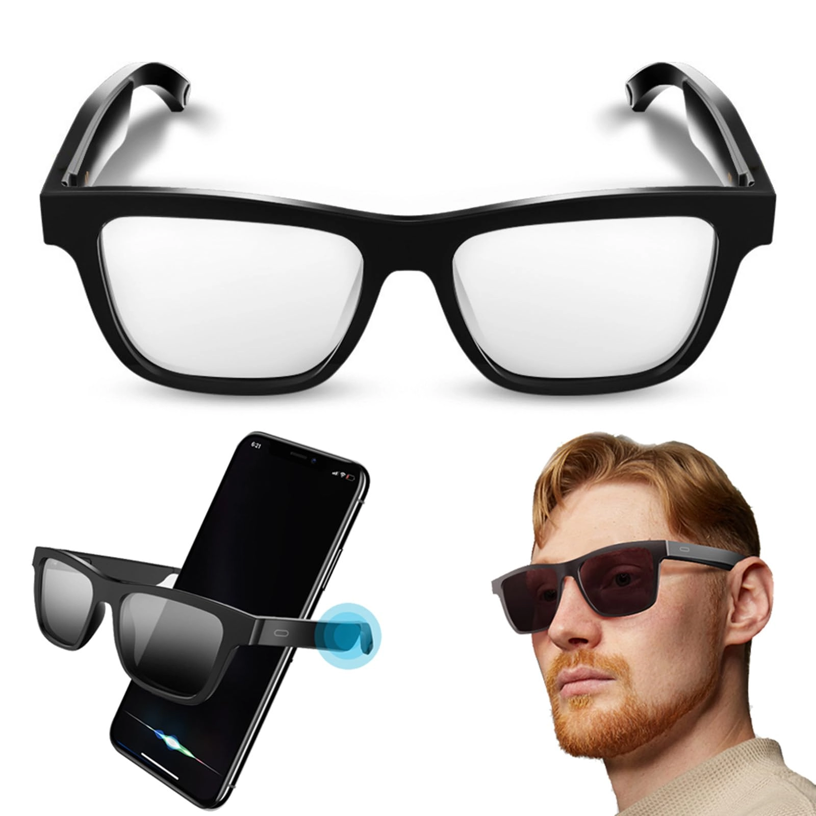 Bluetooth Smart Glasses - 144 Languages Bluetooth 5.3