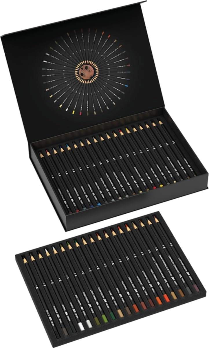 AK Interactive Weathering Pencils Deluxe Edition - 37 Pcs