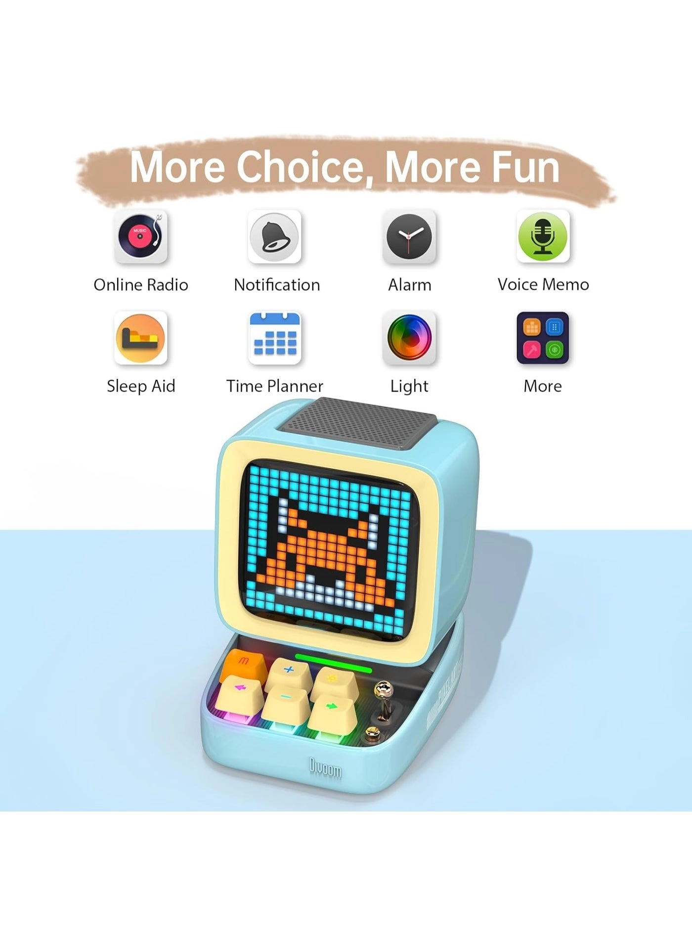 Ditoo-Pro - Alarm clock Pixel Art Display