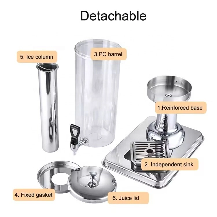 Stainless Steel Juice Dispenser - 9 Liter
