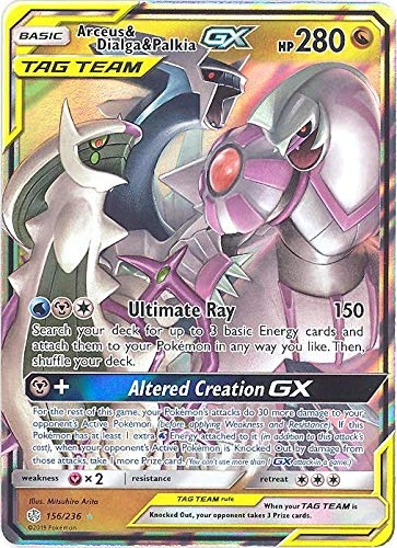 Pokémon Arceus & Dialga & Palkia GX 156/236