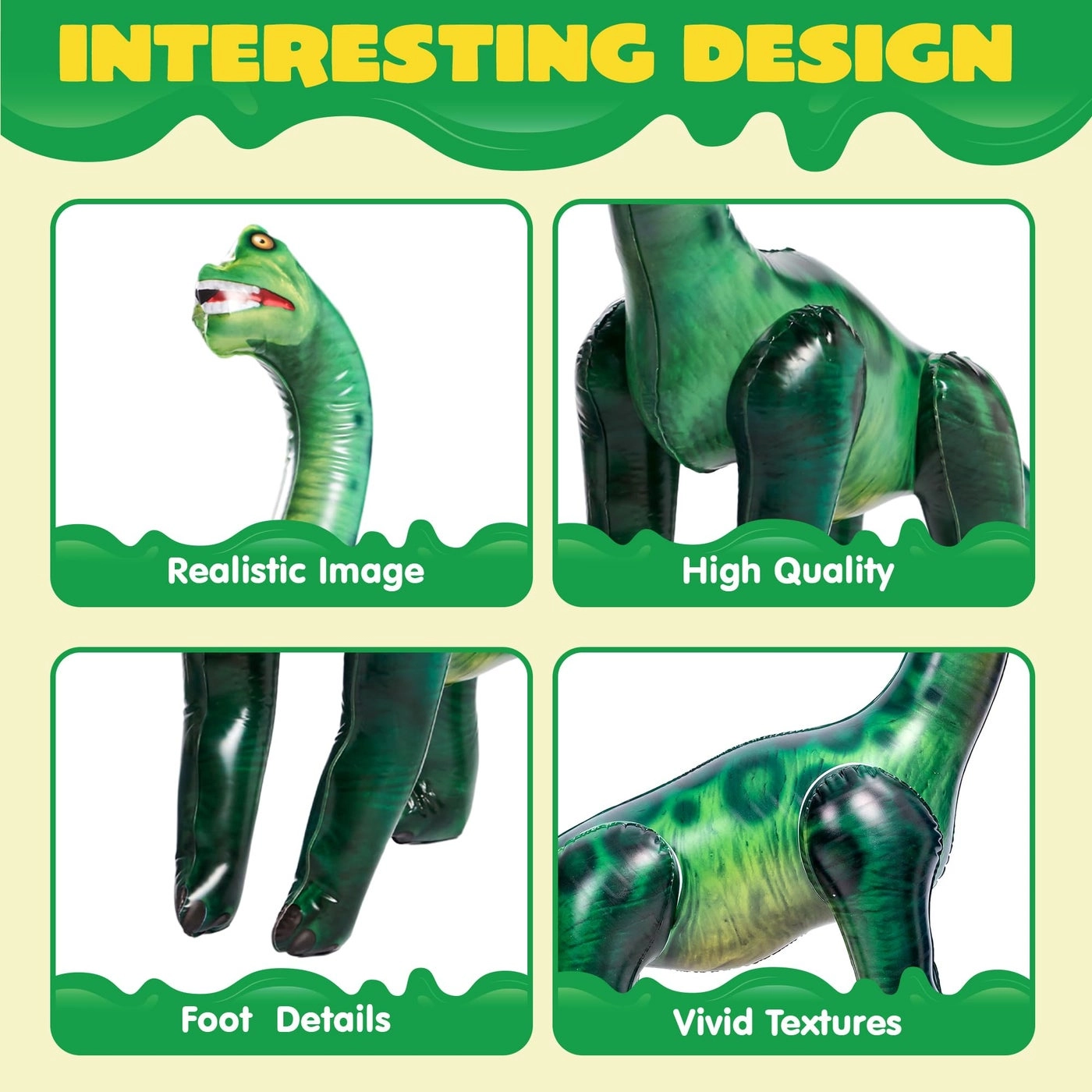 Brachiosaurus Inflatable Dinosaur Toy - Birthday Party