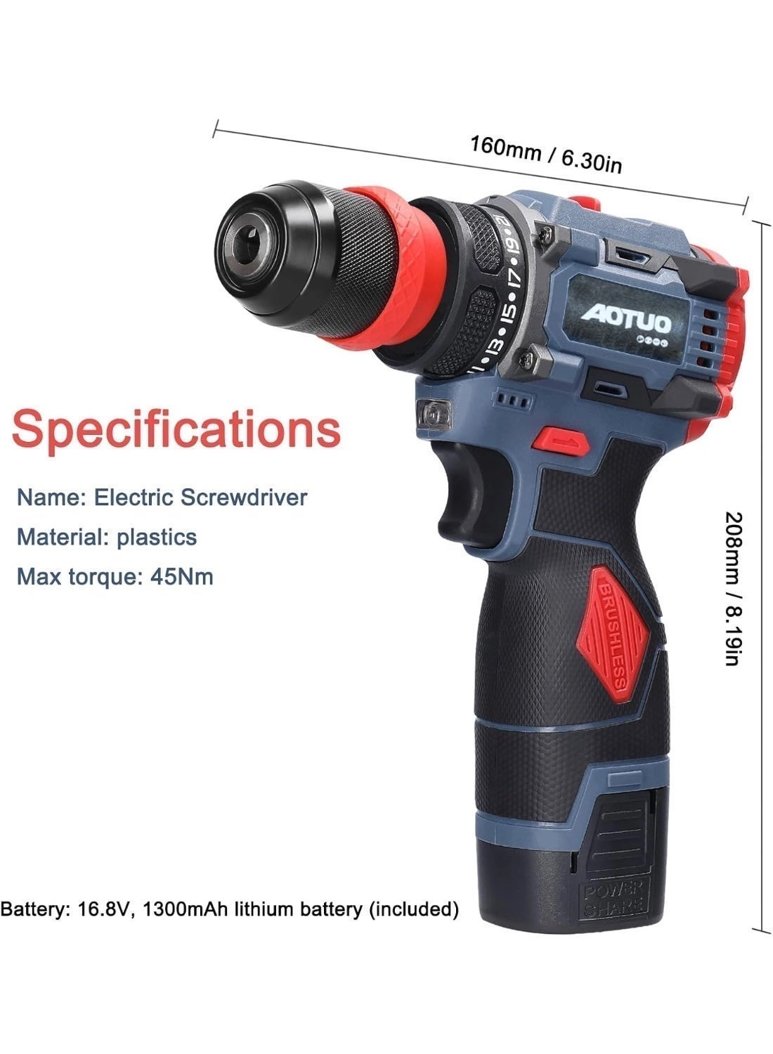 2in1 Lithium Drill - 18V Brushless