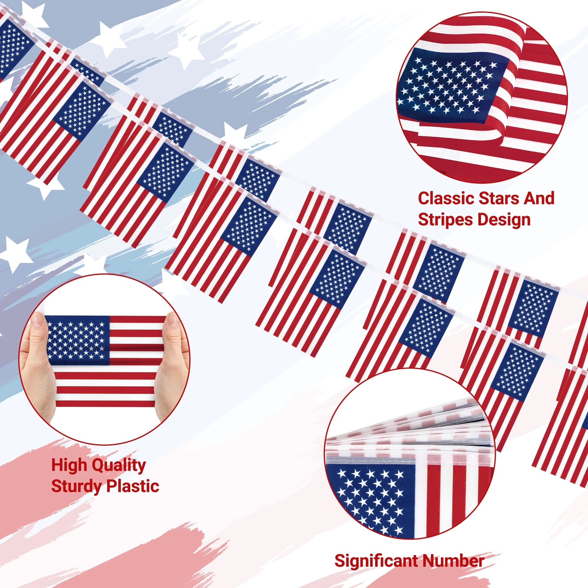 4th of July Decorations - 50 PCS