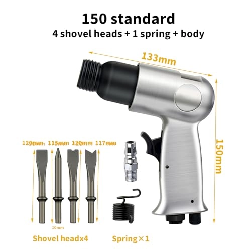 Air Hammer and Chisel Tool - 4500RPM 4 Chisels