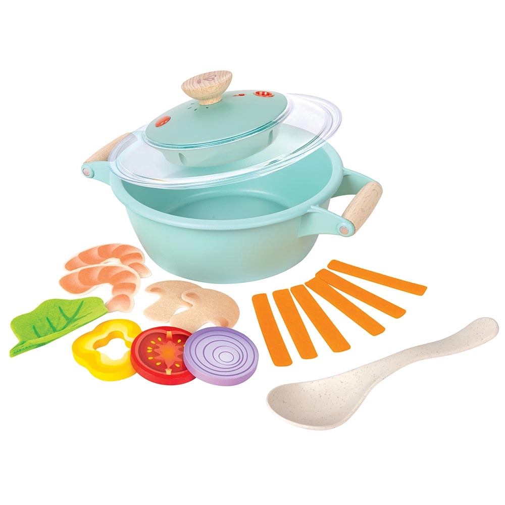 Hape Little Chef Cooking And Steam Playset - Wooden (E3187)