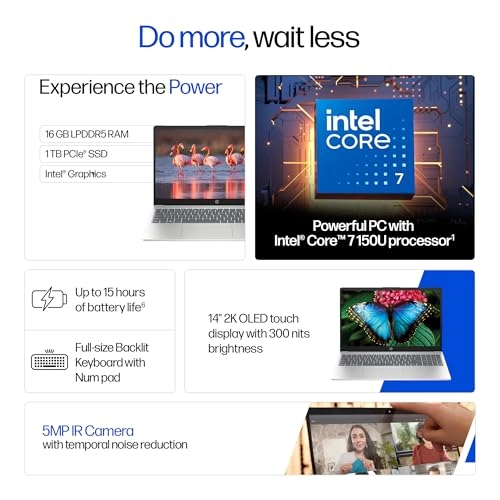 OmniBook 5 Flip 14-FP0019NE - 14'' Core 7 150U 16GB DDR5 1TB SSD