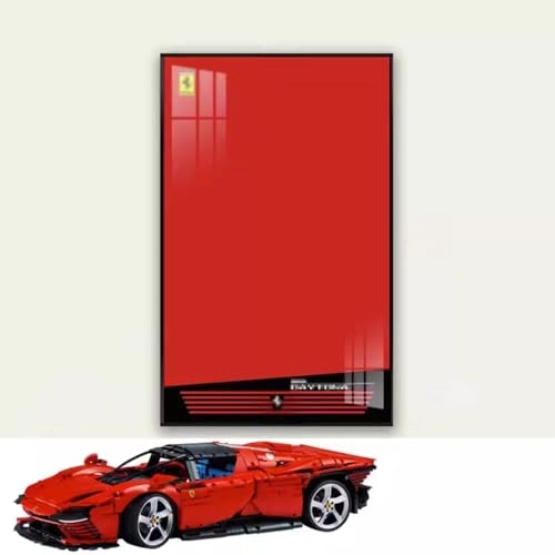 Figures Display Wall Mount - Acrylic for LEGO Ferrarri S-P-3 42143
