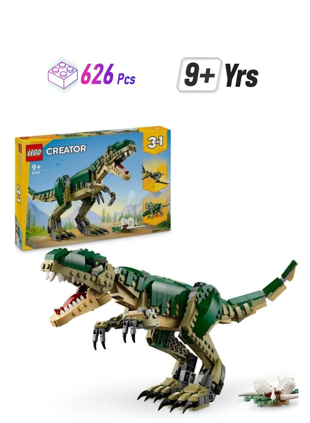 Creator T Rex (31151) - 3 in 1 626 pieces
