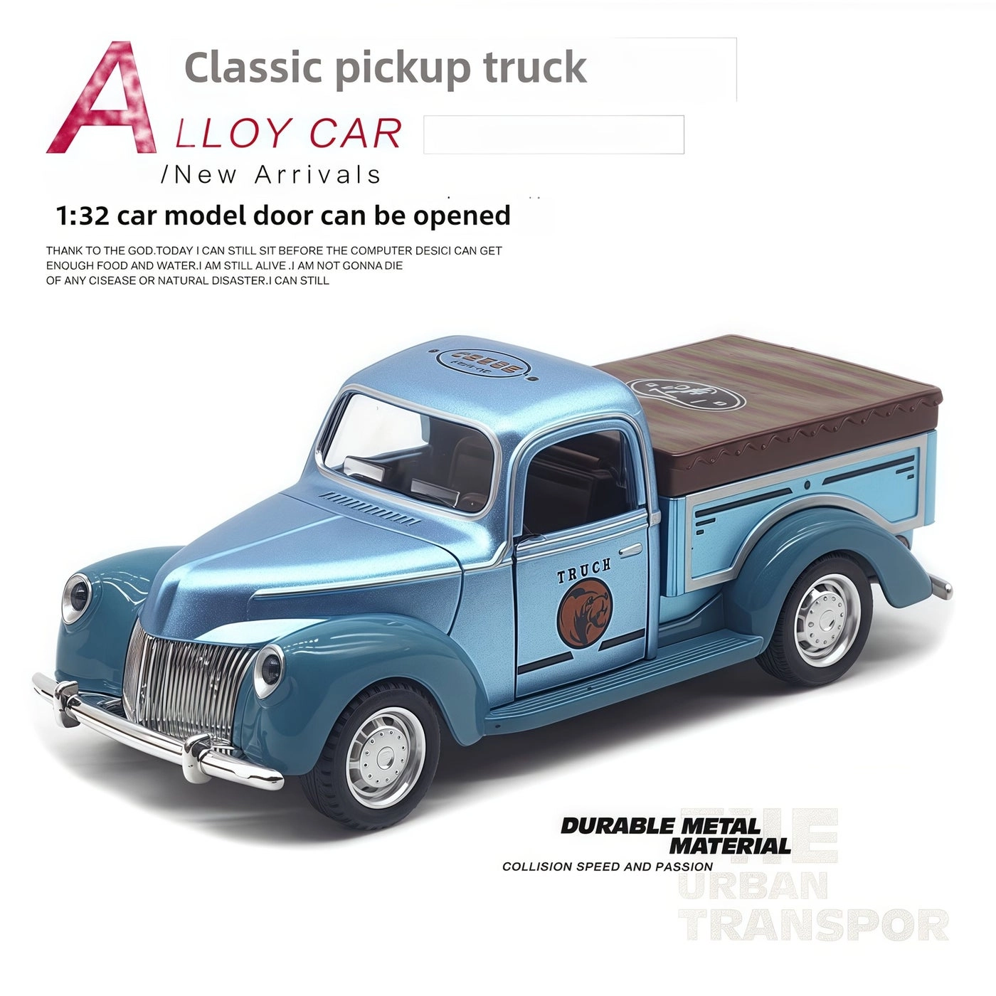Generic Die Cast Pickup Truck - 1pc