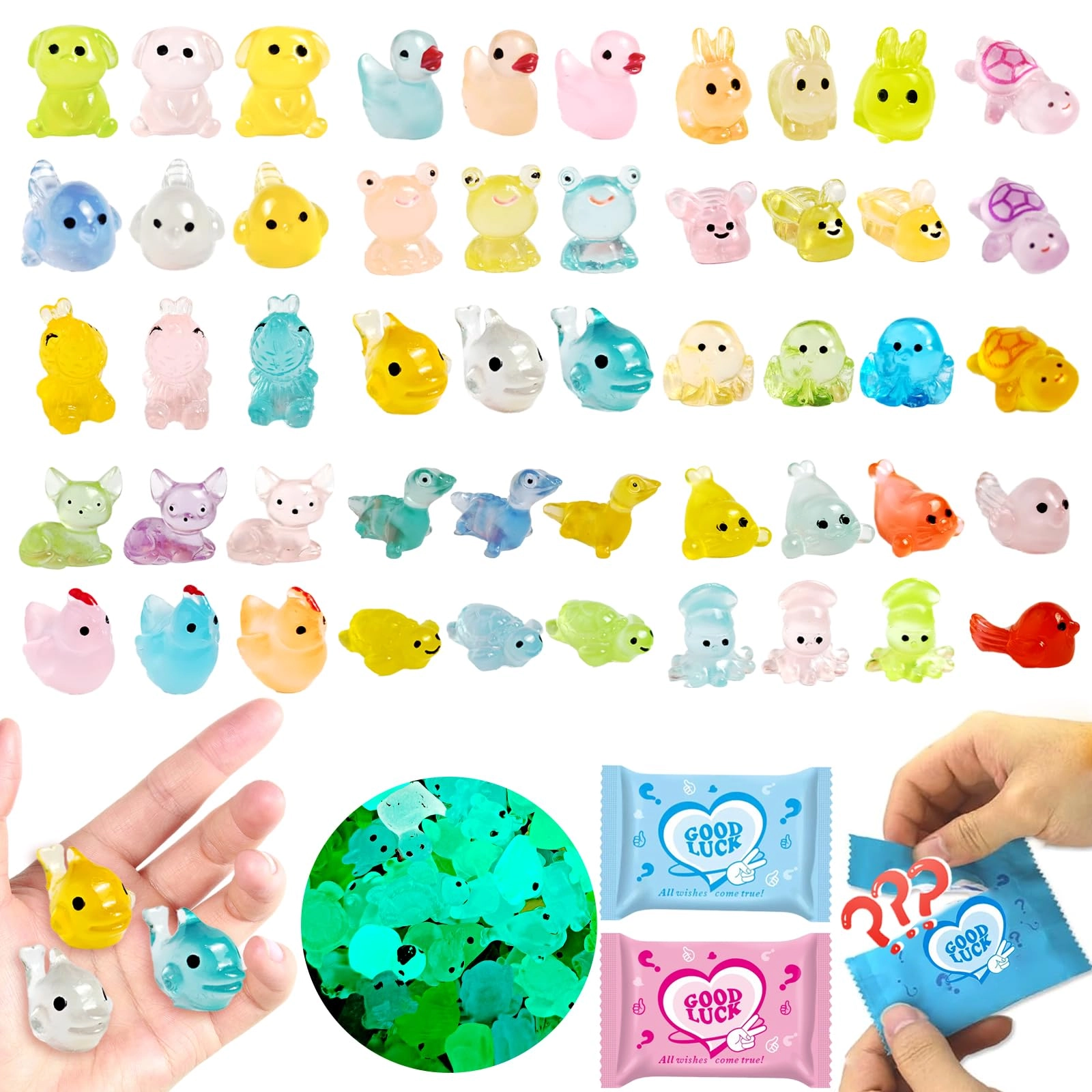 CIYOJA Cartoon Resin Mystery Blind Bag - 36 months 50 Count