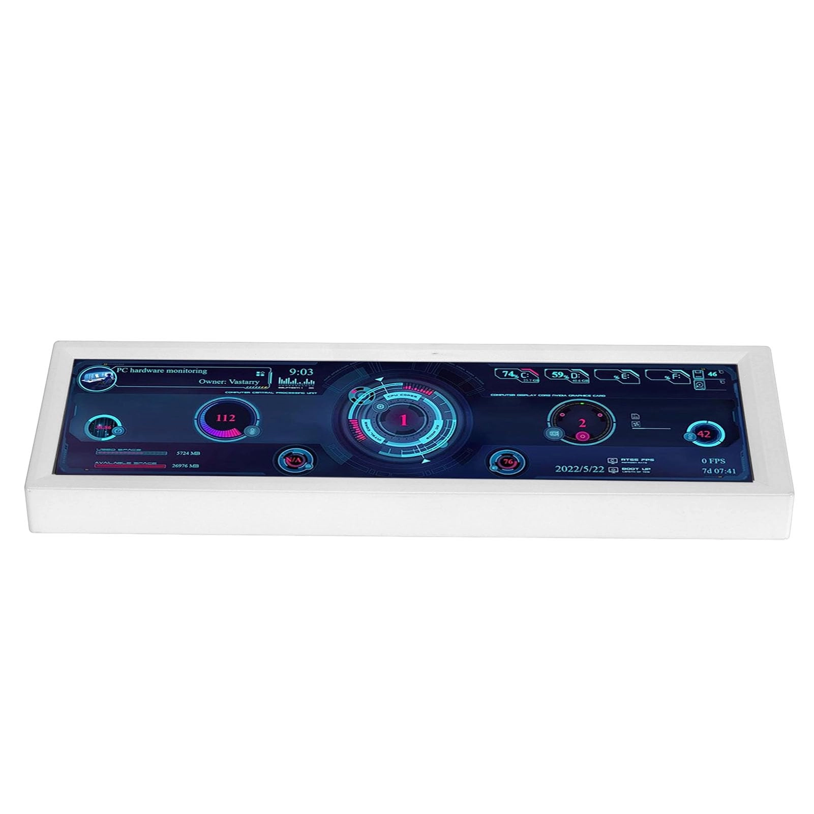 PC Temperature Display - 8.8 Inch 1920x480