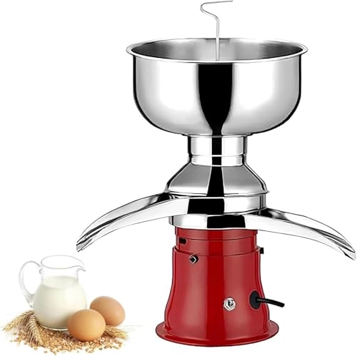 Milk Cream Centrifugal Separator - 50L/H 5L 304 Stainless Steel Bowl