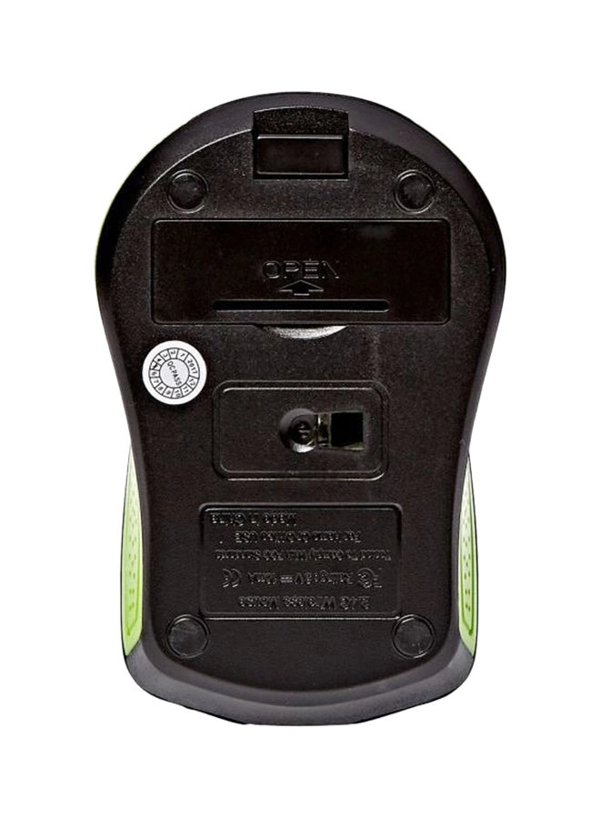 Optical Mouse Green - Wireless