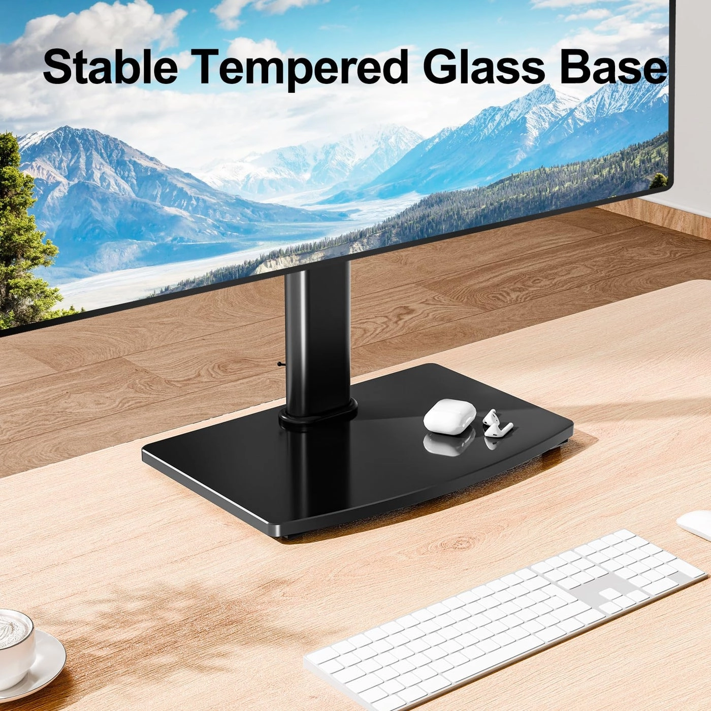 Single Gaming Monitor Stand - 32â€ VESA 75x75, 100x100