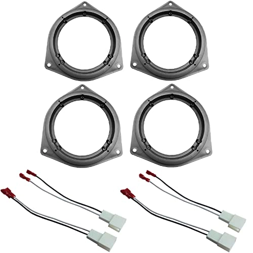 Speaker Adapter Plates - 6.5" + Wiring Harness