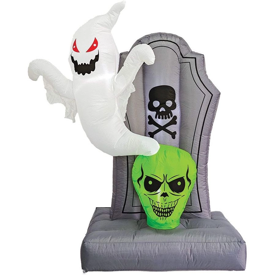 MAD TOYS Inflatable Creepy Tombstone - 5 Feet LED Lights