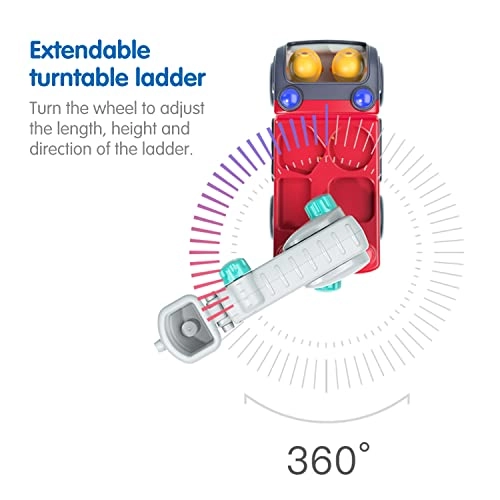 Early Learning Fire Engine - Lights & Sounds Extendable Ladder