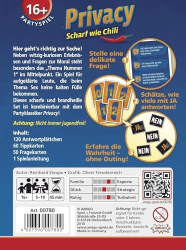 Privacy - Scharf wie Chili - Card Game (German)