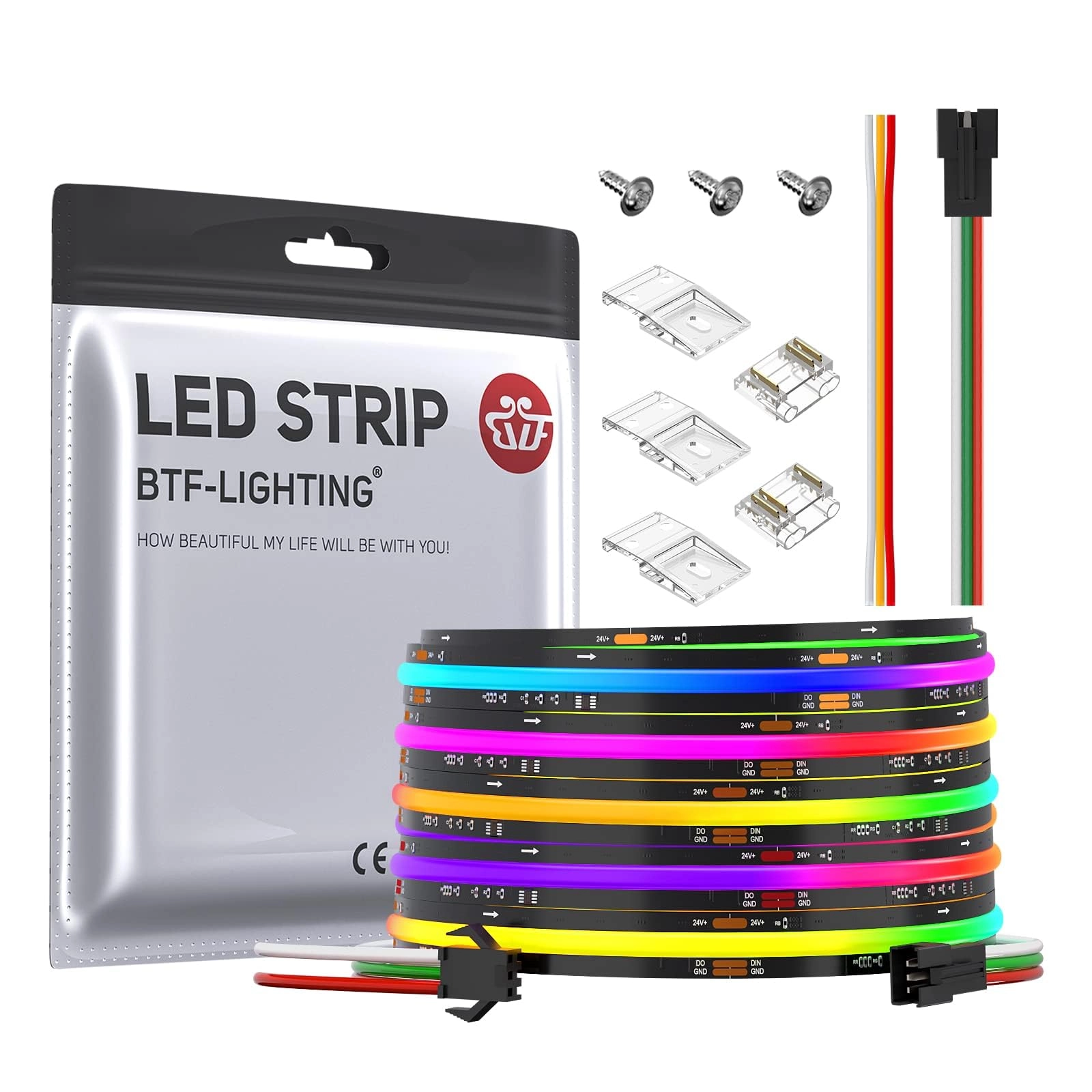 BTF-LIGHTING Technology Co., Limited FCOB SPI RGB LED Strip - 5M