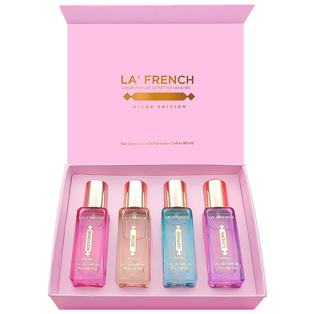 LA FRENCH PERFUMES Perfume Gift Set - Aerosol 4X20ml