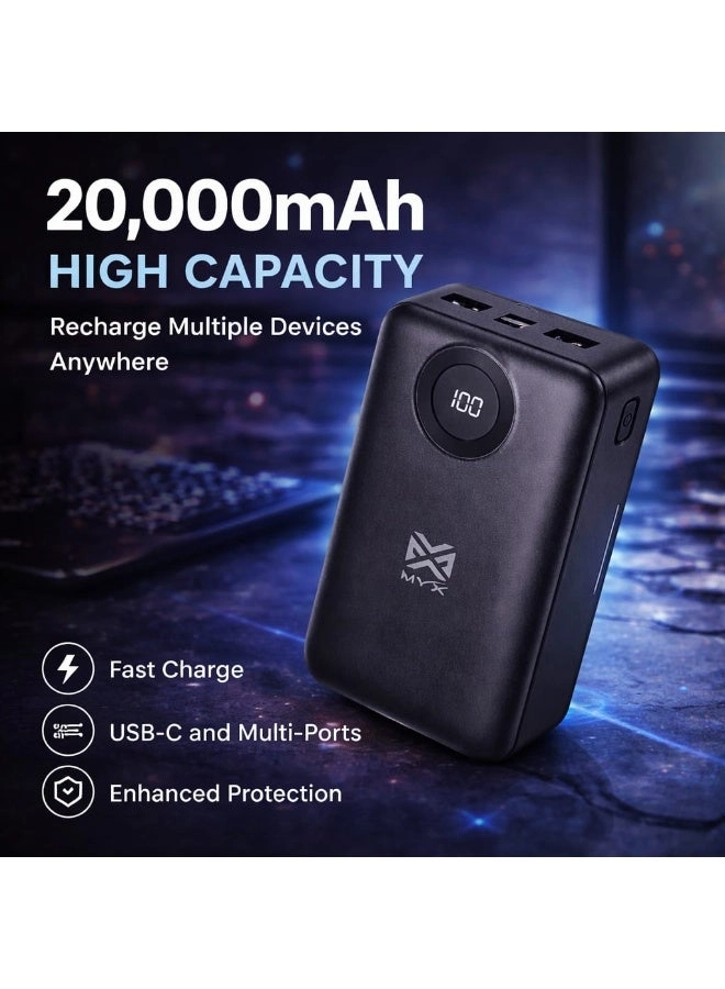 MPB584 - 20,000mAh 22.5W USB-A x2 USB-C x1