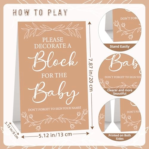 Baby Shower Blocks - 12 months - 5 years 117 Pcs