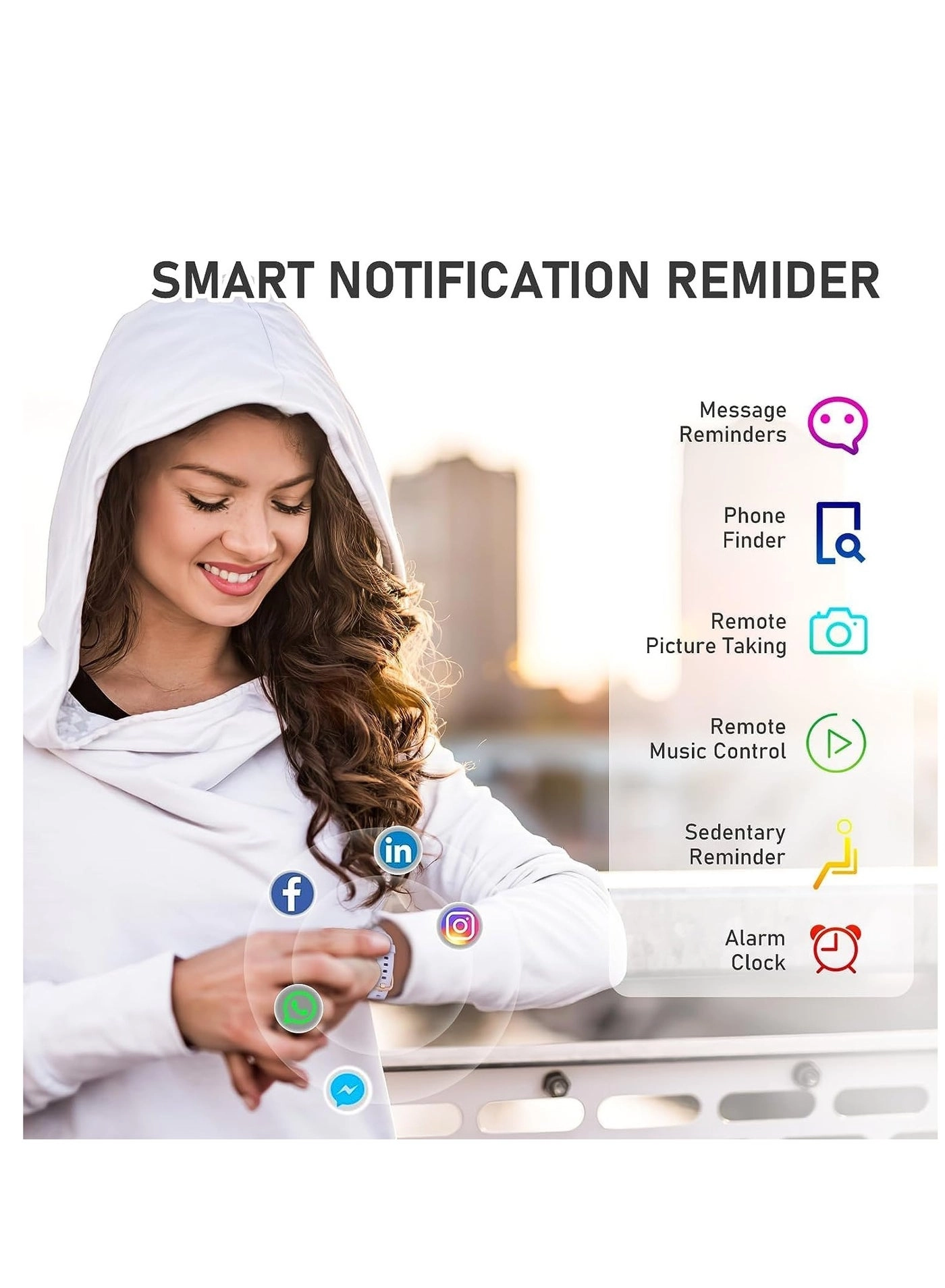 Fitness Tracker - Heart Rate Monitor Step Counter 1.1" AMOLED