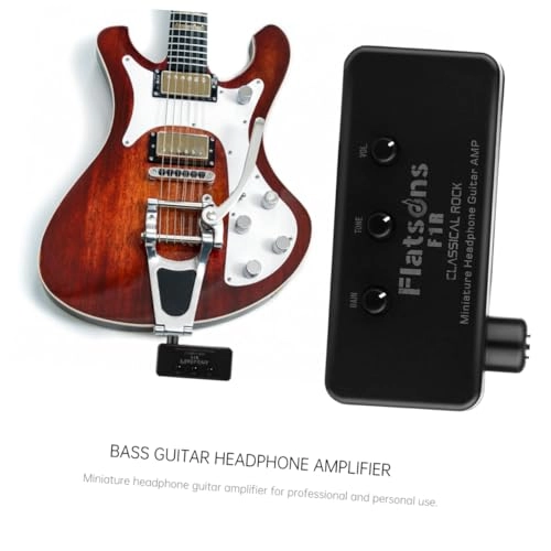 Miniature Headphone Guitar Amp - Black Portable 2 AAA