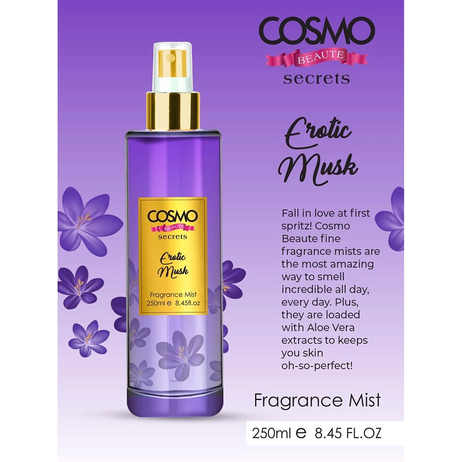 Beaute Erotic Musk Fragrance Body Mist - 250ml Erotic Musk