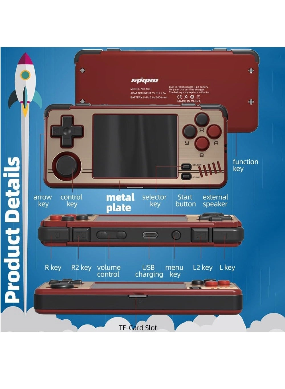 A30 - 2.8-inch 640x480 2600mAh Bundle