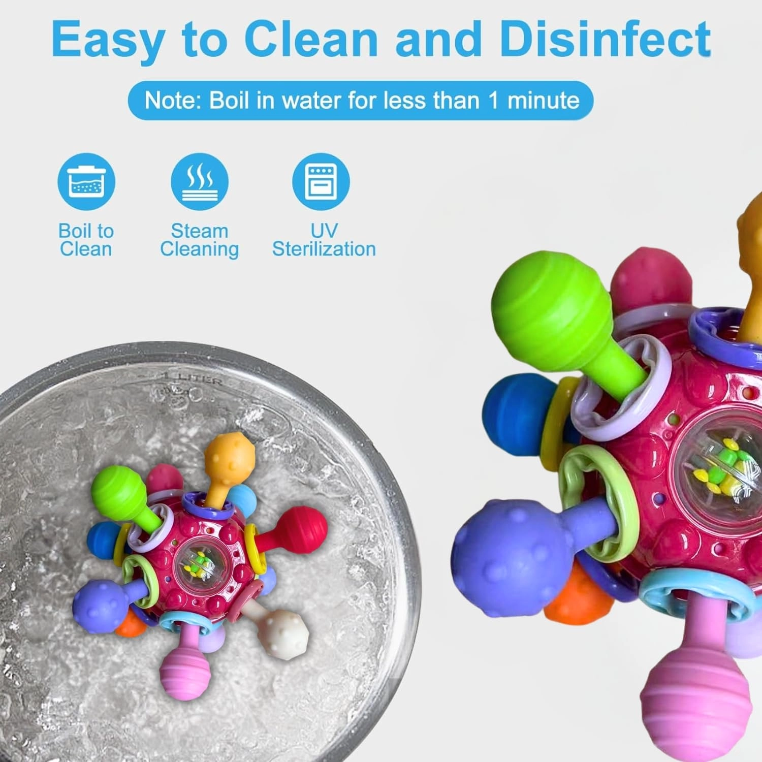 Baby Montessori Sensory Toys - Silicone ABS plastic