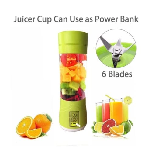 Portable Electric USB Juice Maker - USB Rechargeable 6 Blades