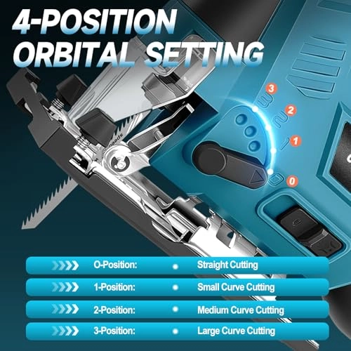 Cordless Jig Saw - 800 watts 21V 4.0Ah