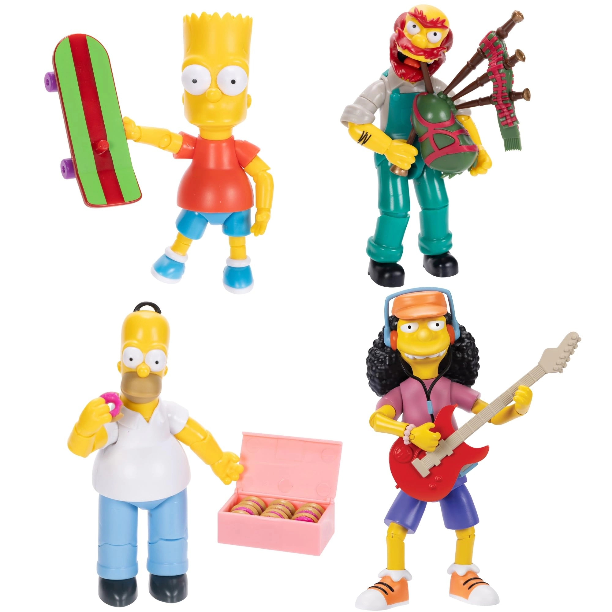 JAKKS Pacific The Simpsons Action Figures (250224) 4 pcs